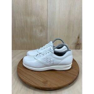 NEW Sas Free Time White Leather Casual Comfort Walking Shoes Womens Size 7.5